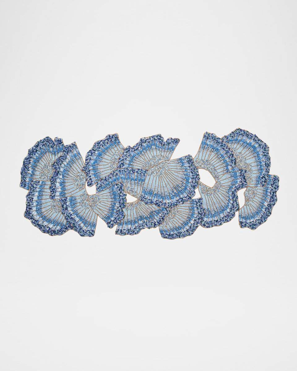 Lagoon Beaded Table Runner, 16" x 39"
